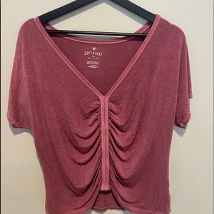 american eagle ruched top